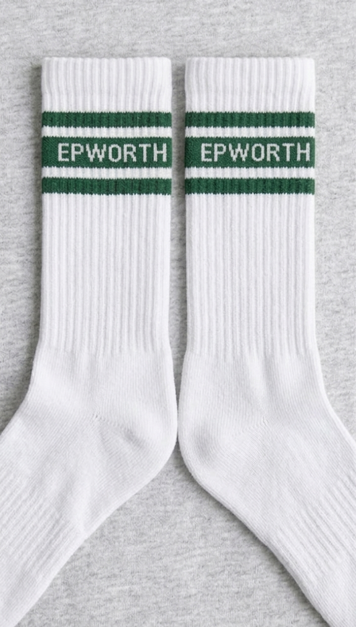 The Court Sock - White