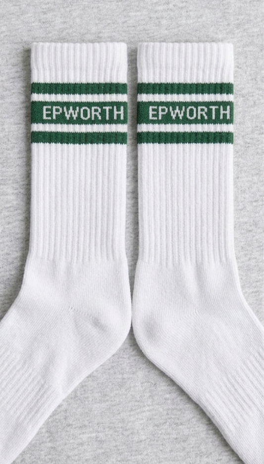 The Court Sock - White